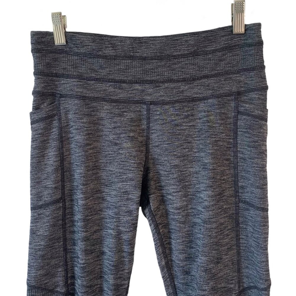 Athleta Space Dye Gray Pull-On Drawstring Waist E… - image 4
